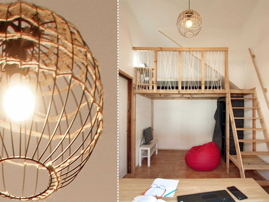 Quarto com mezanino para estudante perto da Ponte Luís I